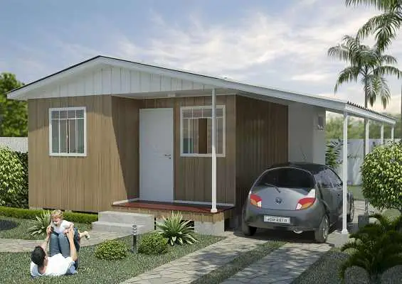 casa de madeira pré-fabricada roma